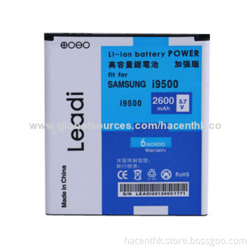 OEM Replacement 2,600mAh 3.7V Mobile Phone Battery for Samsung i9508, i9500 S4 and More, Blue Color